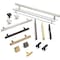 Jeffrey Alexander 12" Center-to-Center Brushed Gold Square Dominique Appliance Handle 845-12BG - alternate 6